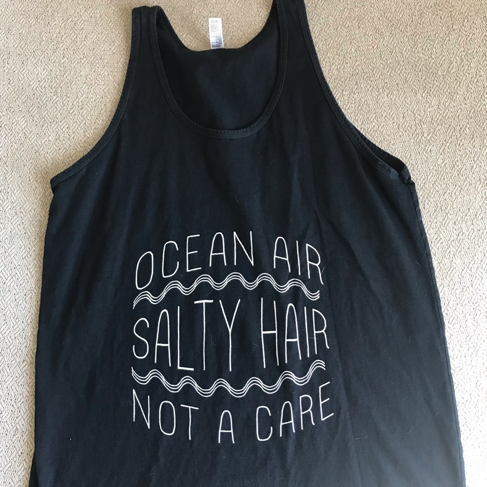 Black tank top
